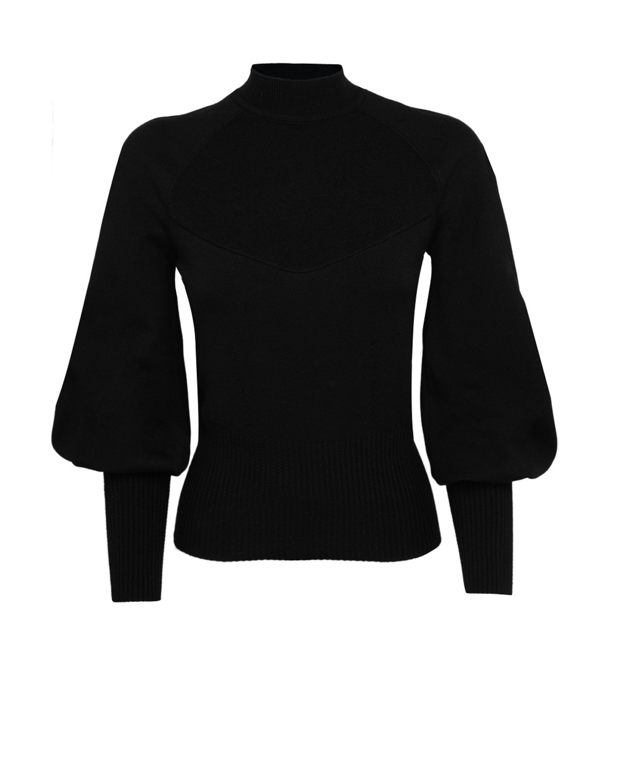 Black high neck sweater | Knit to Know | Genny