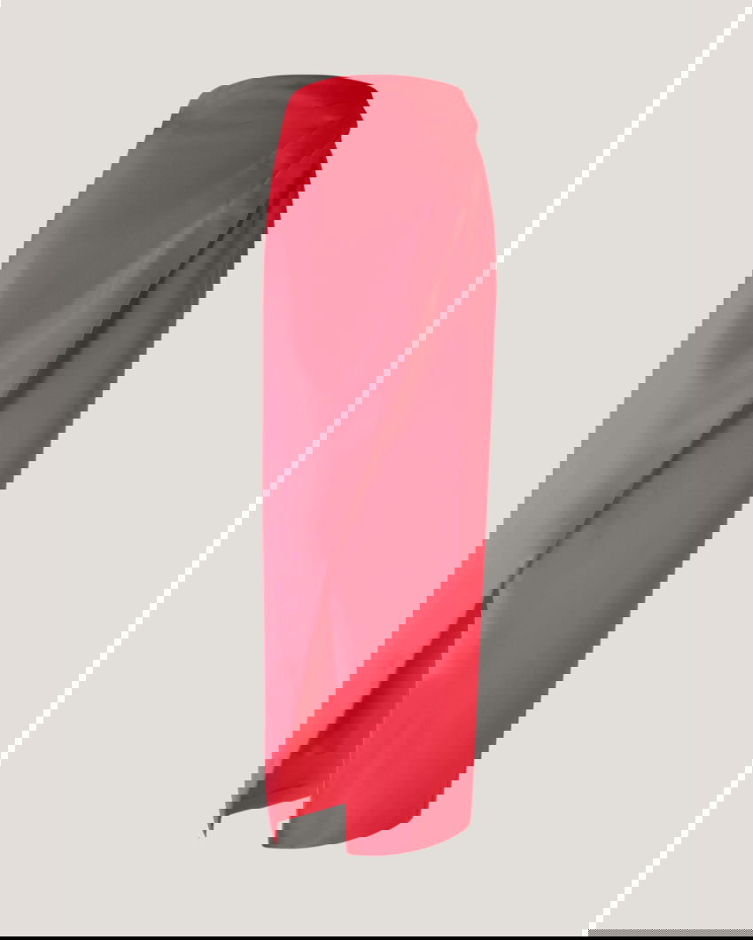 Long skirt with drapery