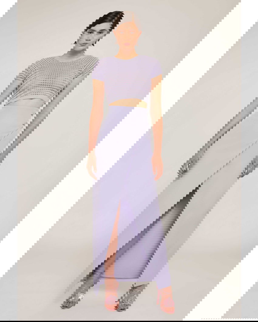 Long wrap skirt