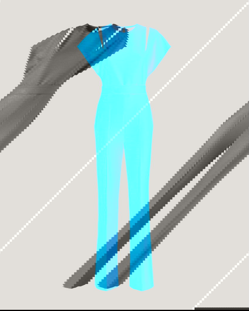 Jumpsuit with shoulder cut-outs