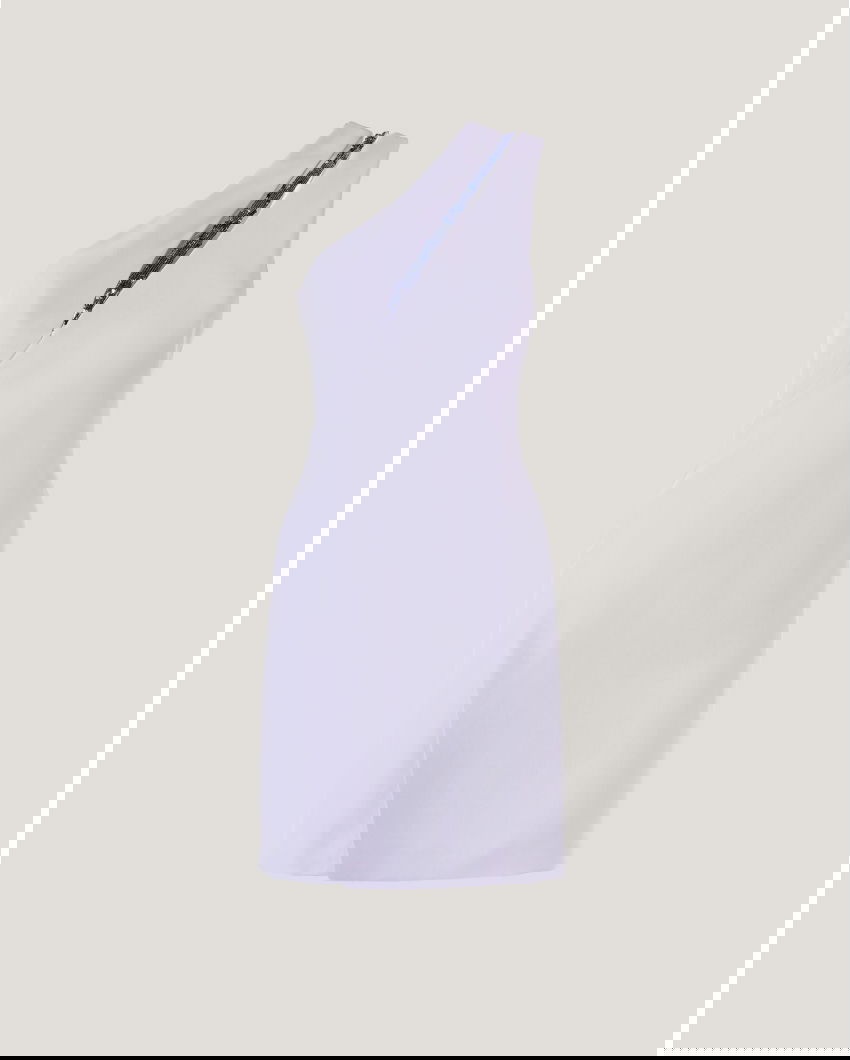 One-shoulder cocktail minidress