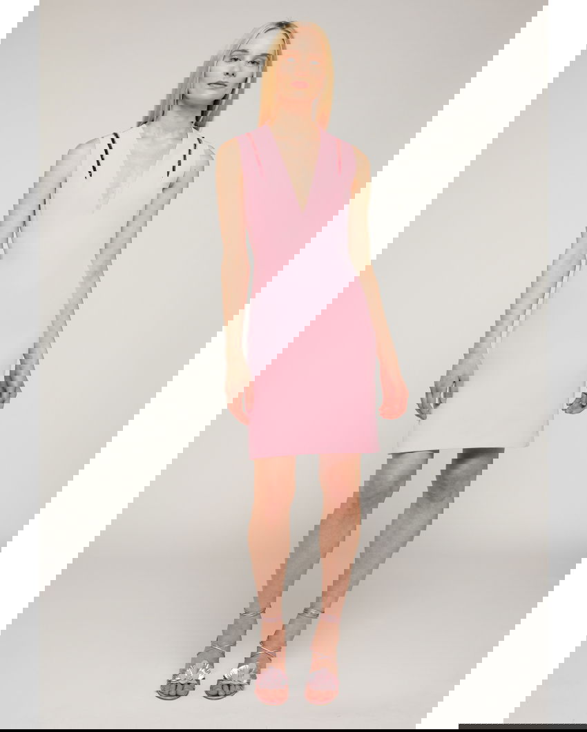V-neck cocktail dress