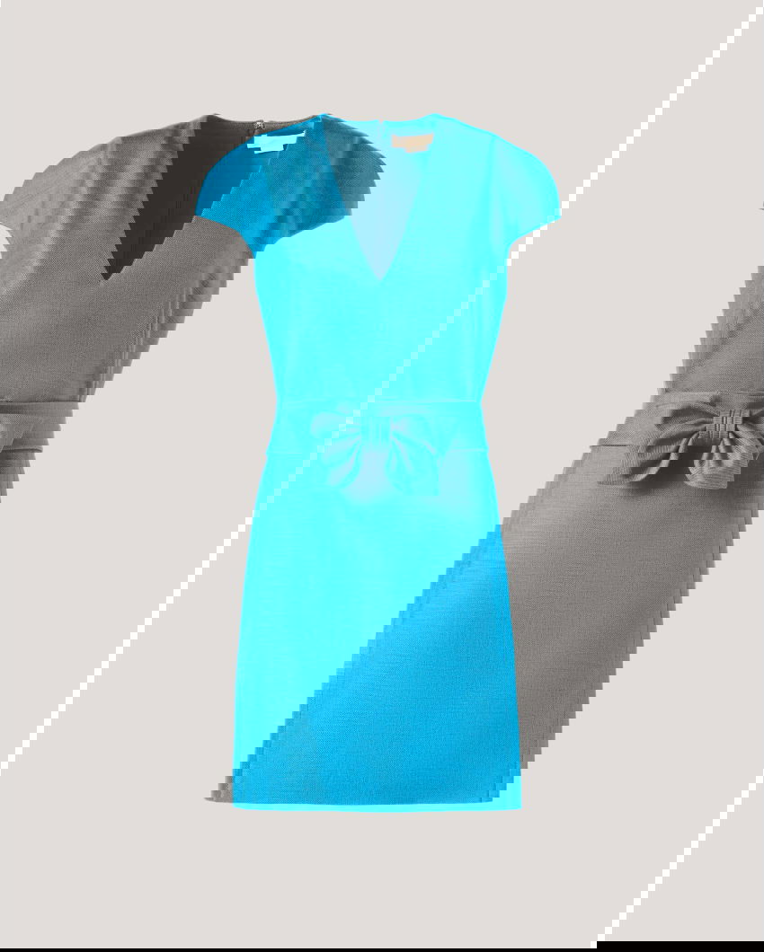 Dress with bow belt