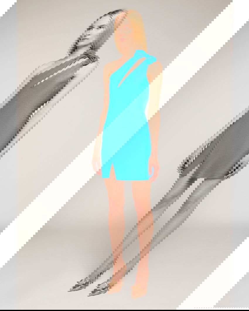 Cocktail minidress with bow