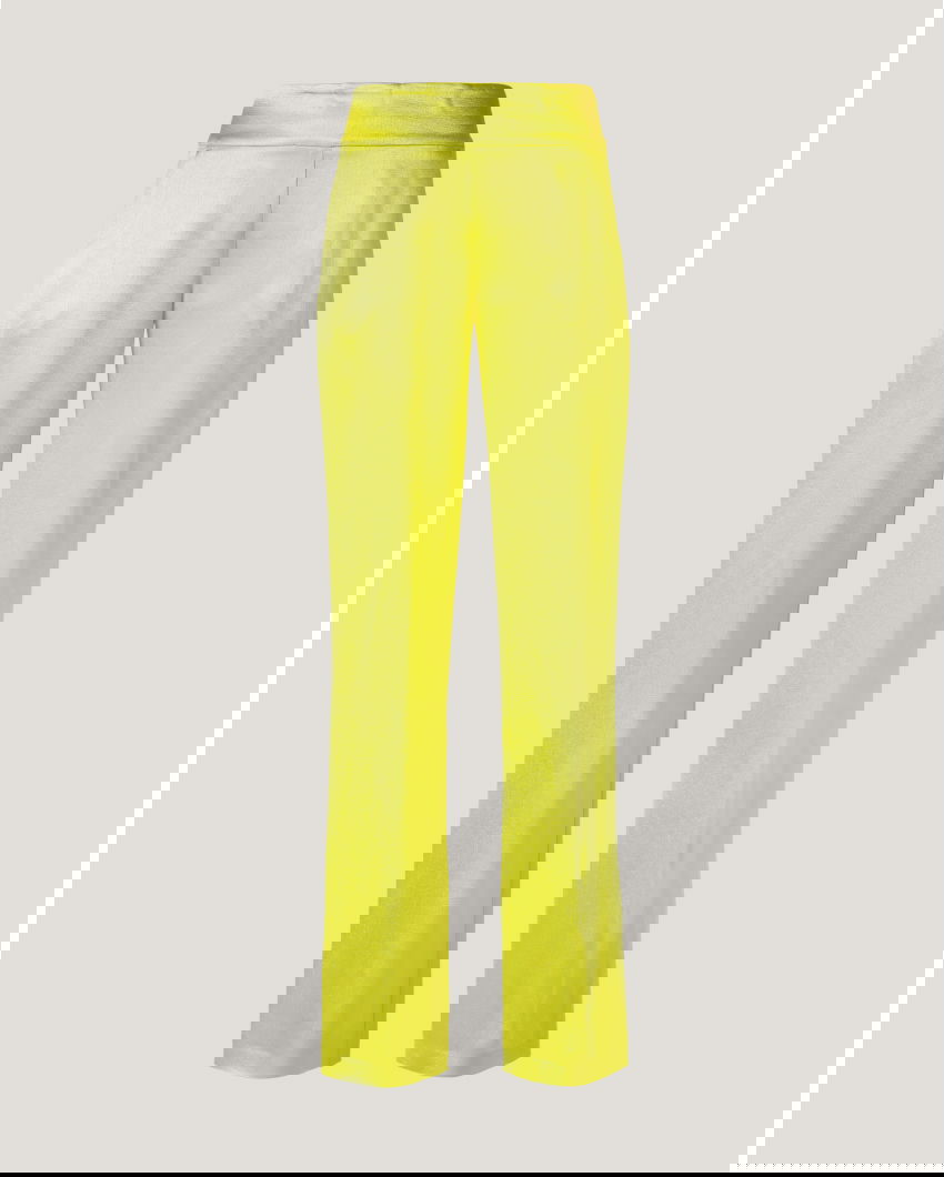 Viscose trousers with welt pockets