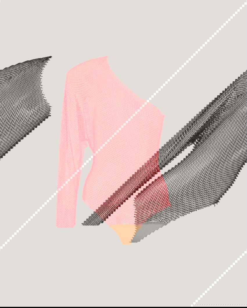 Body monospalla manica lunga
