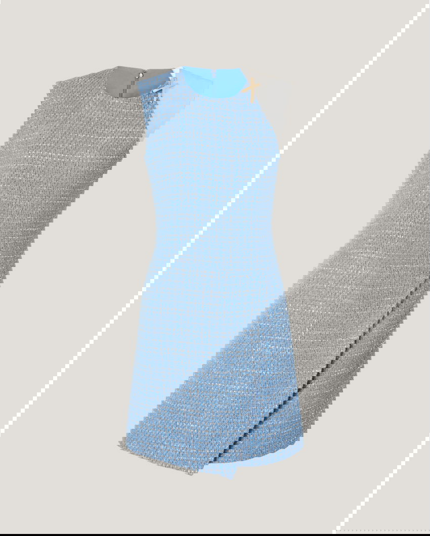 Dress with tulle insert