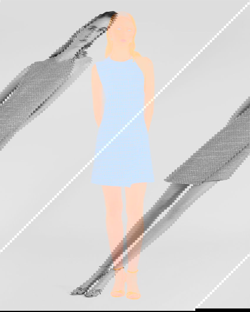 Dress with tulle insert