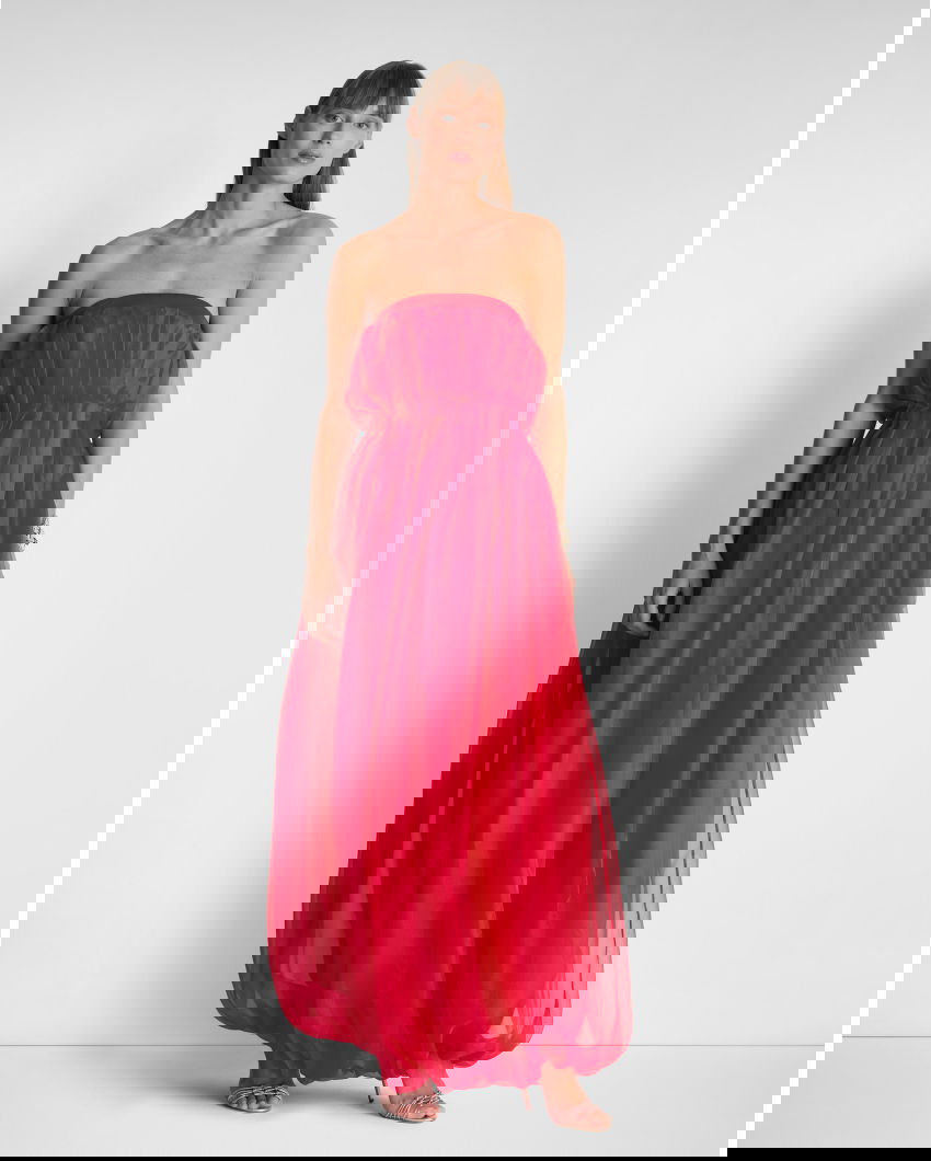 Organza voluminous Long Dress
