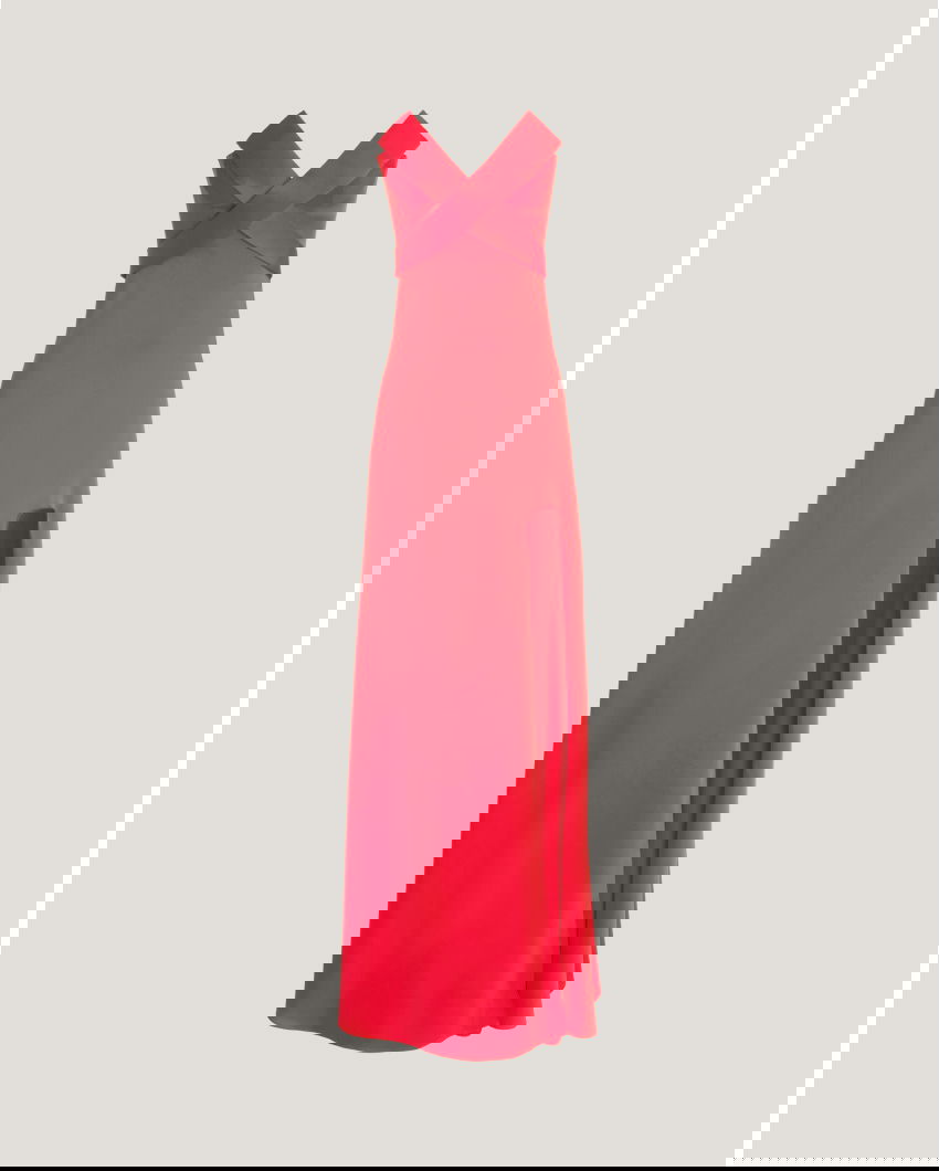 Long Dress with X Insert