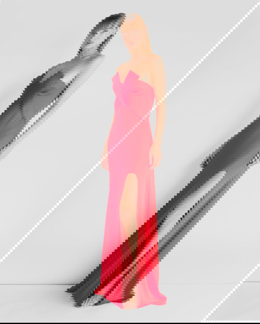 Long Dress with X Insert